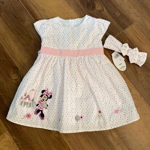 Disney: Minnie dress, diaper cover and hair band